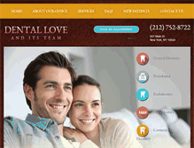 Tablet Screenshot of mydentallove.com